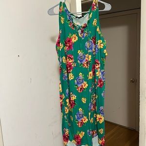 Dress with tie up detail